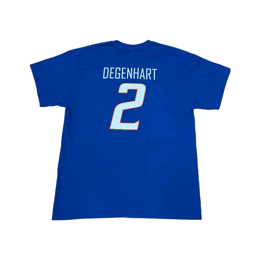 Boise State Broncos Men's Select "Degenhart" Name and Number Basketball T-Shirt (Blue)