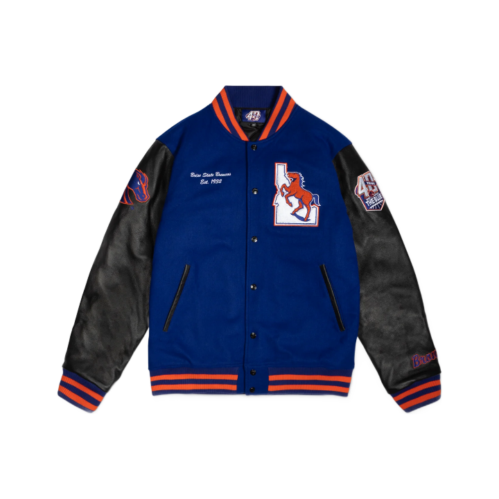 Boise State Broncos Blue Turf 40th Anniversary Varsity Jacket