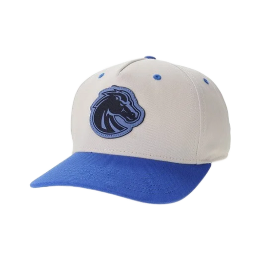 Boise State Broncos Legacy Heritage Snapback Hat (Cream/Blue)