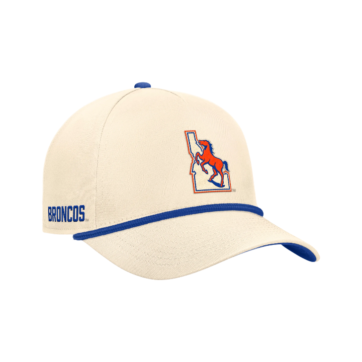 Boise State Broncos Nike Rise Rope Snapback Hat (Cream)