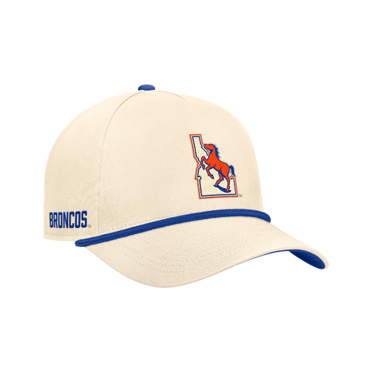 Boise State Broncos Nike Rise Rope Snapback Hat (Cream)