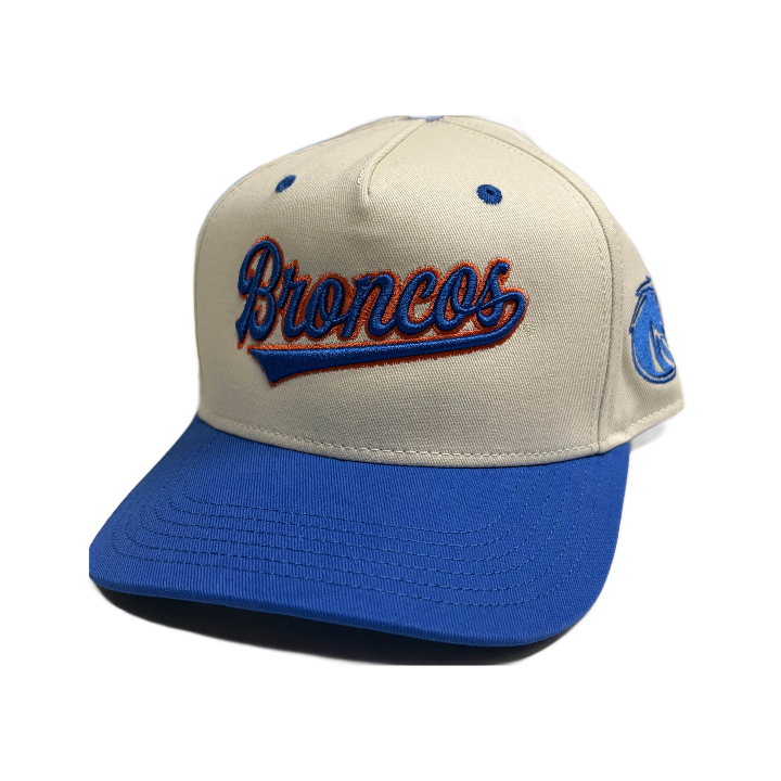 Boise State Broncos Legacy Heritage Crusive Snapback Hat (Cream/Blue)