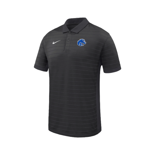 Boise State Broncos Men's Nike On-Field Striped Dri-Fit Polo (Black)