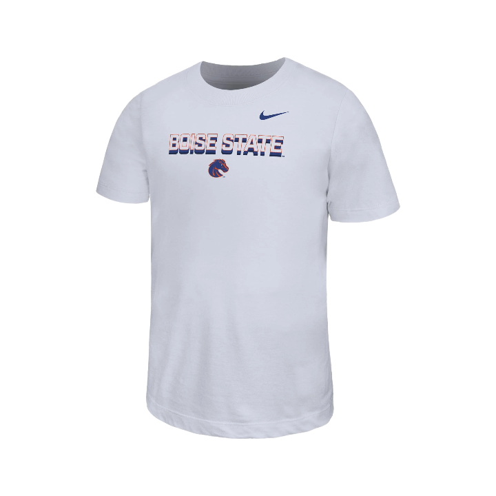 Boise State Broncos Youth Nike Dri-Fit T-Shirt (White)
