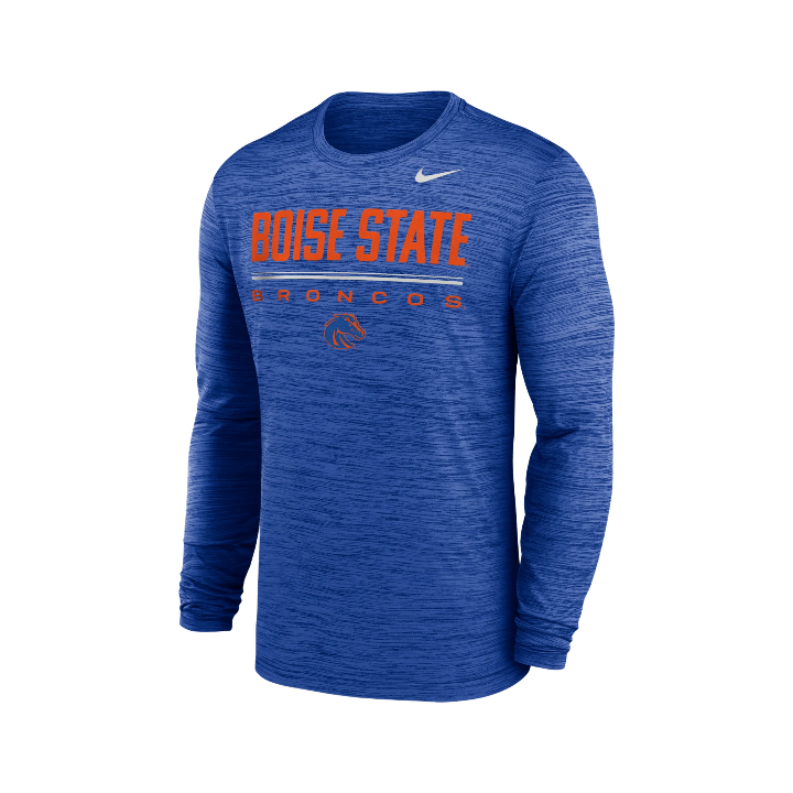 Boise State Broncos Men's Nike Long Sleeve Dri-Fit T-Shirt (Blue)