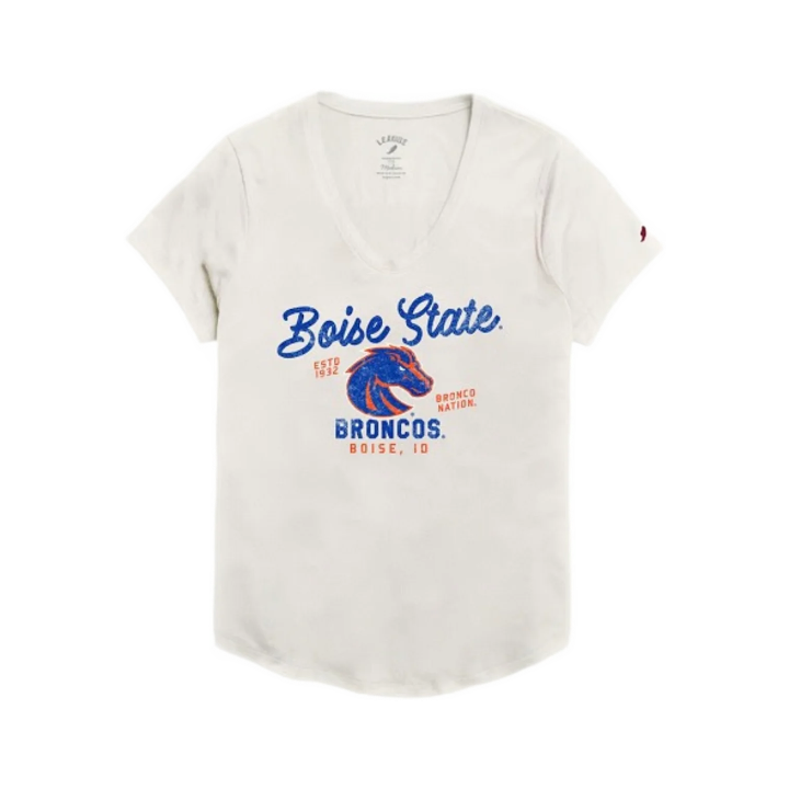 Boise State Broncos Women's Legacy T-Shirt (White)
