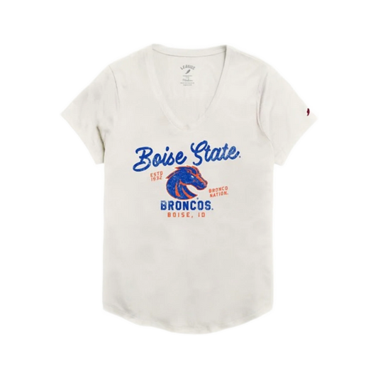 Boise State Broncos Women's Legacy T-Shirt (White)