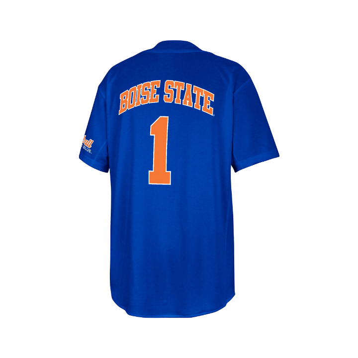 Boise State Broncos Men's Colosseum Baseball Jersey (Blue)
