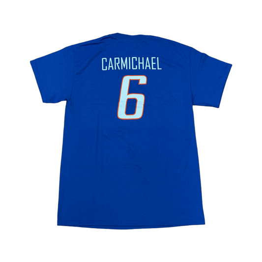 Boise State Broncos Youth Select "Carmichael" Name and Number Basketball T-Shirt (Blue)