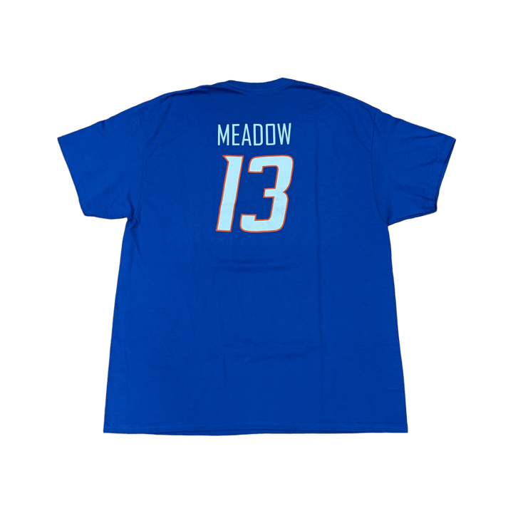 Boise State Broncos Youth Select "Meadow" Name and Number Basketball T-Shirt (Blue)