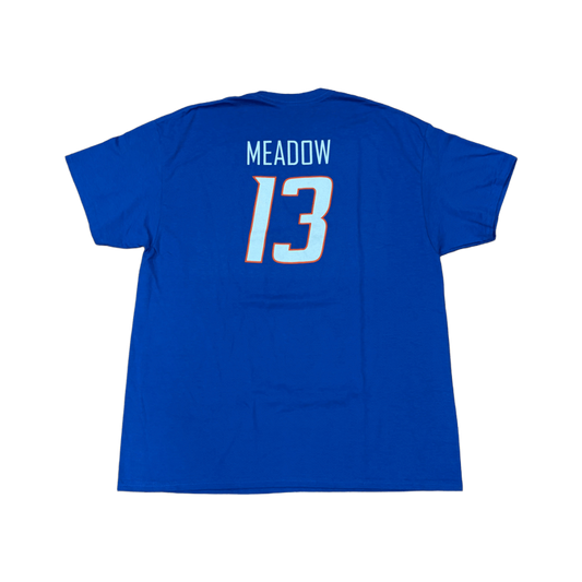 Boise State Broncos Men's Select "Meadow" Name and Number Basketball T-Shirt (Blue)