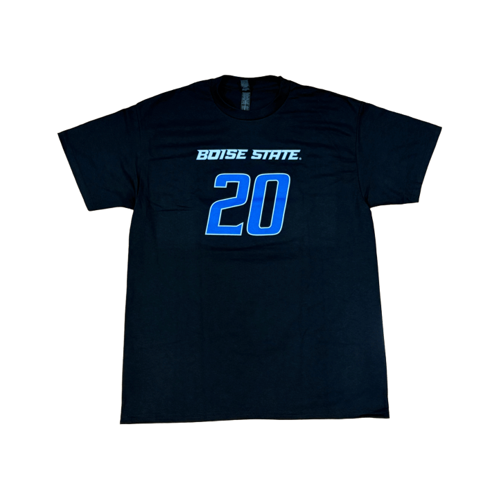 Boise State Broncos Youth Select "Fielder" Name and Number Basketball T-Shirt (Black)