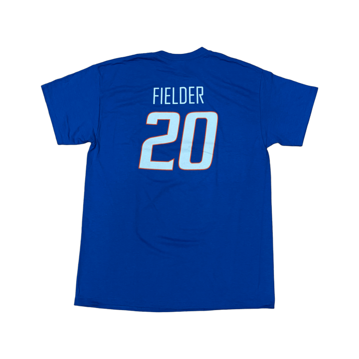 Boise State Broncos Men's Select "Fielder" Name and Number Basketball T-Shirt (Blue)