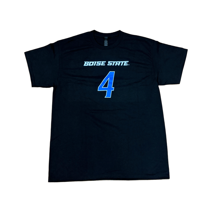Boise State Broncos Men's Select "Andrews" Name and Number Basketball T-Shirt (Black)