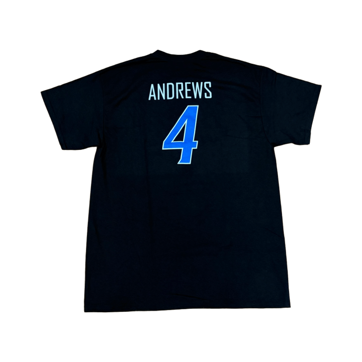 Boise State Broncos Youth Select "Andrews" Name and Number Basketball T-Shirt (Black)