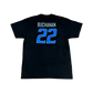 Boise State Broncos Men's Select "Buchanan" Name and Number Basketball T-Shirt (Black)