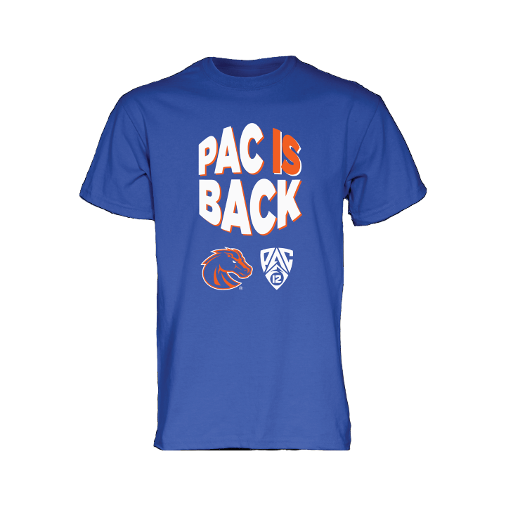 Boise State Broncos Blue84 "Pac is Back" Pac-12 T-Shirt (Blue)