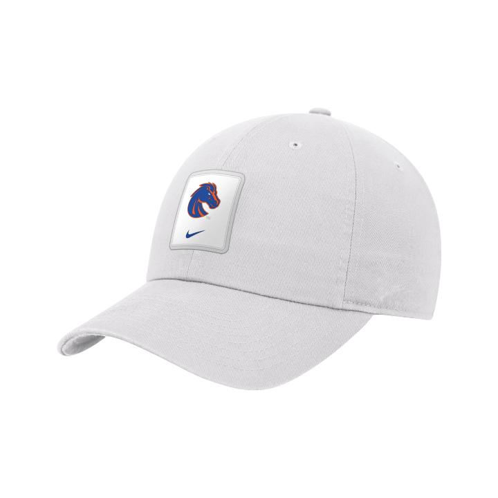 Boise State Broncos Nike Club Emblem Unstructured On-Field Adjustable Hat (White)