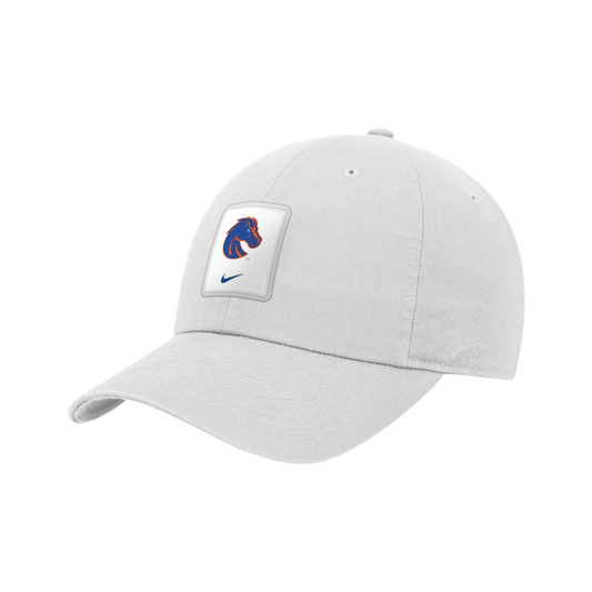 Boise State Broncos Nike Club Emblem Unstructured On-Field Adjustable Hat (White)