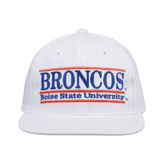 Boise State Broncos The Game Retro Snapback Hat (White)