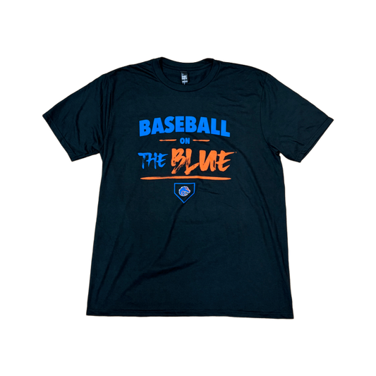 Boise State Broncos Men's Select "Baseball on the Blue" T-Shirt (Black)