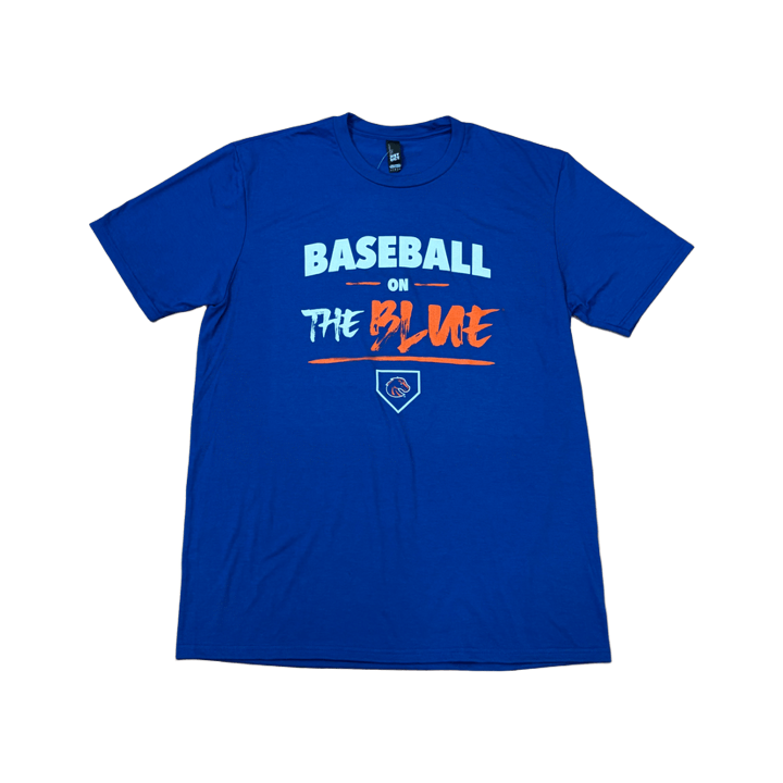 Boise State Broncos Men's Select "Baseball on the Blue" T-Shirt (Blue)