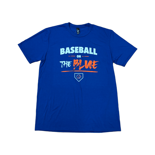Boise State Broncos Men's Select "Baseball on the Blue" T-Shirt (Blue)