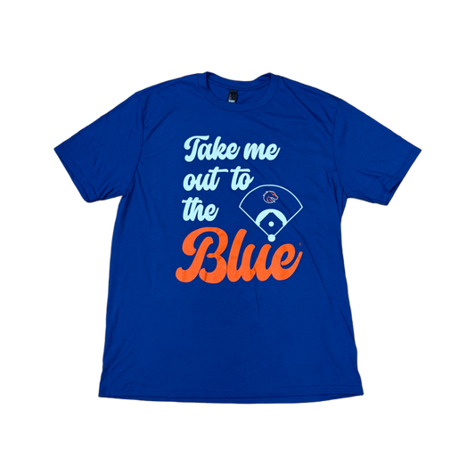 Boise State Broncos Men's Select "Take me out to the Blue" T-Shirt (Blue)