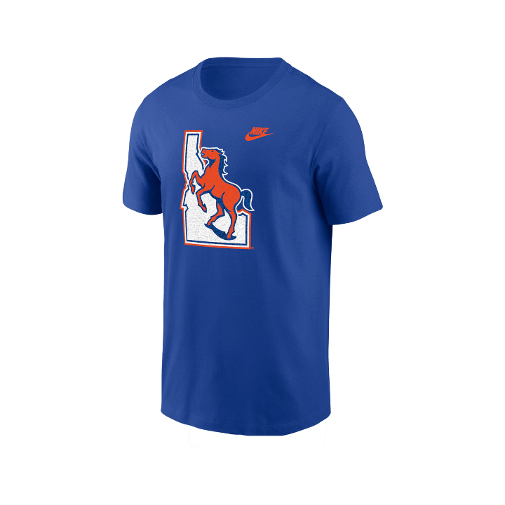 Boise State Broncos Men's Nike Blue Turf 40th Anniversary Vault T-Shirt (Blue)