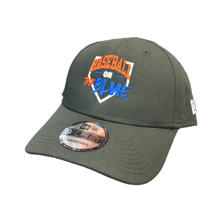 Boise State Broncos New Era Baseball on the Blue 9Forty Velcro Adjustable Hat (Black)