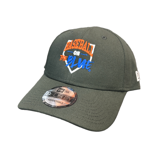 Boise State Broncos New Era Baseball on the Blue 9Forty Velcro Adjustable Hat (Black)