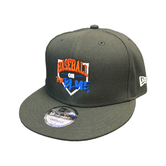 Boise State Broncos New Era Baseball on the Blue 9Fifty Snapback Hat (Black)
