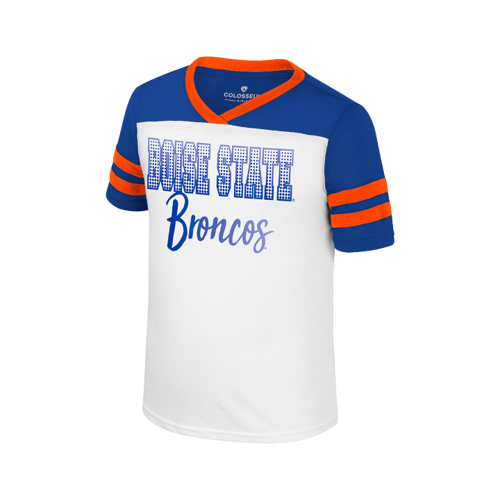 Boise State Broncos Girl's Colosseum Reflective T-Shirt (White)