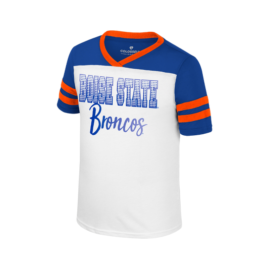 Boise State Broncos Girl's Colosseum Reflective T-Shirt (White)