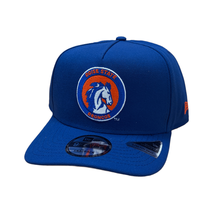 Boise State Broncos New Era Retro 9Fifty A-Frame Snapback Hat (Blue)