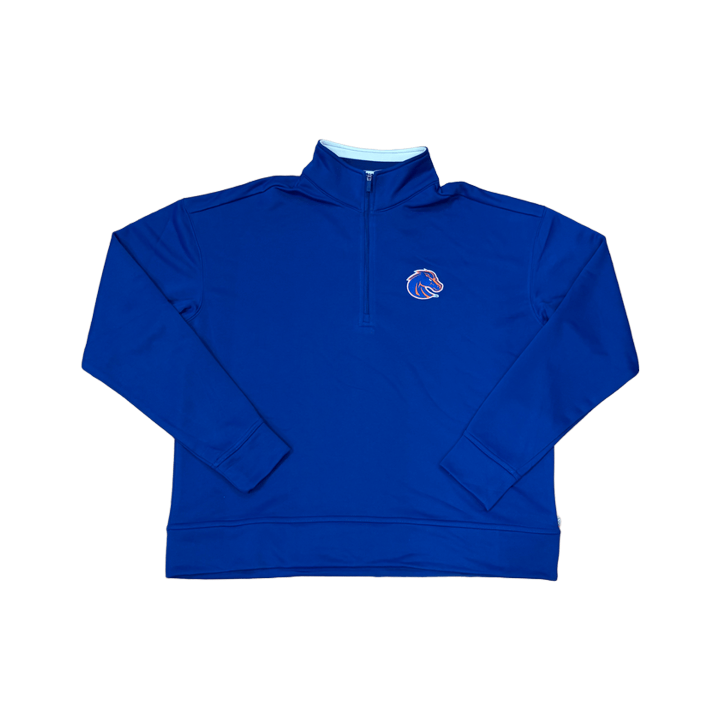 Boise State Broncos Women's Antigua 1/2 Zip Jacket (Blue)