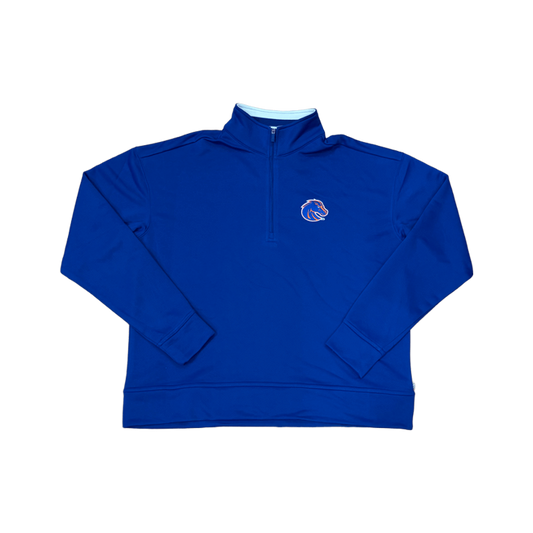 Boise State Broncos Women's Antigua 1/2 Zip Jacket (Blue)