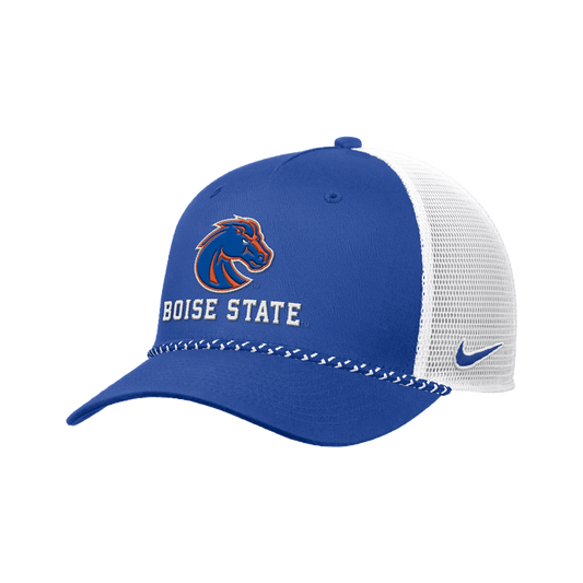 Boise State Broncos Nike Rise Side Patch Rope Snapback Hat (Blue)