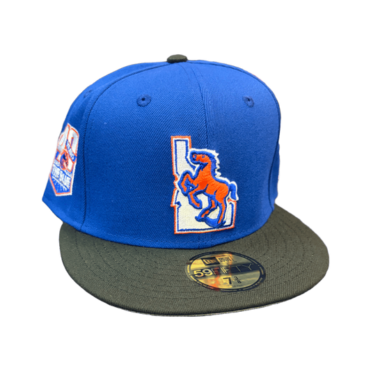 Boise State Broncos New Era Blue Turf 40th Anniversary Vault 59Fifty Fitted Hat (Blue/Black)
