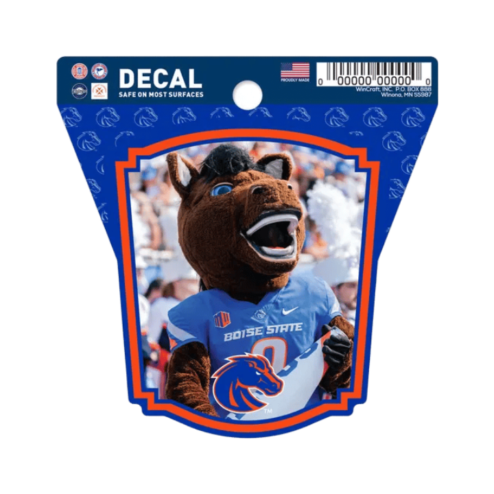 Boise State Broncos Wincraft 3x4 Clean Cut Buster Decal