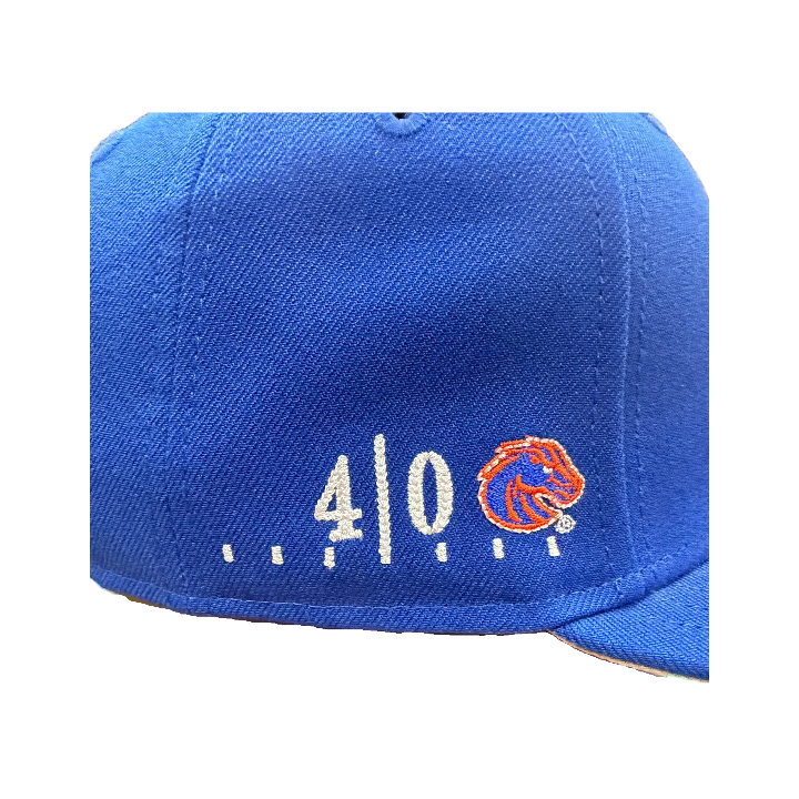 Boise State Broncos New Era Blue Turf 40th Anniversary Vault 59Fifty Fitted Hat (Blue)
