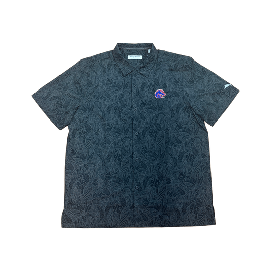 Boise State Broncos Men's Tommy Bahama Button Up Shirt (Black)