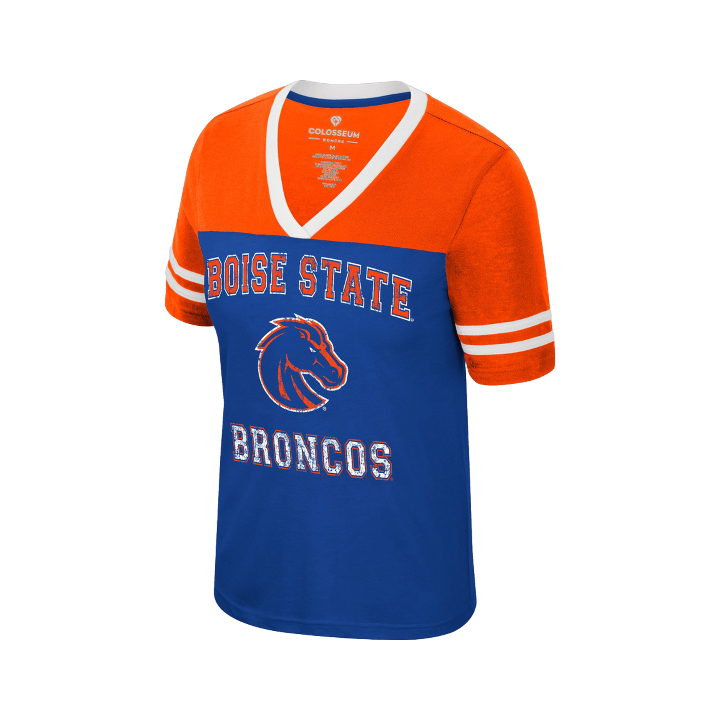 Boise State Broncos Women's Colosseum Vintage T-Shirt (Blue/Orange)