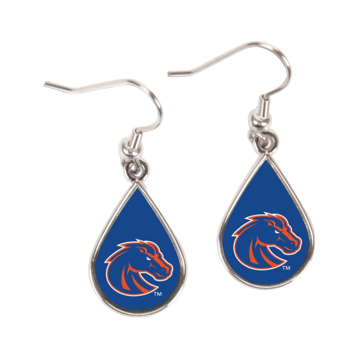 Boise State Broncos Wincraft Tear Drop Dangle Earrings (Blue)