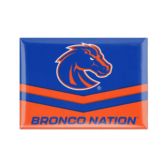 Boise State Broncos Wincraft "Bronco Nation" 2.5x3.5 Magnet (Blue/Orange)