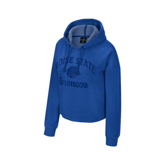 Boise State Broncos Women's Colosseum Toanl Hoodie (Blue)