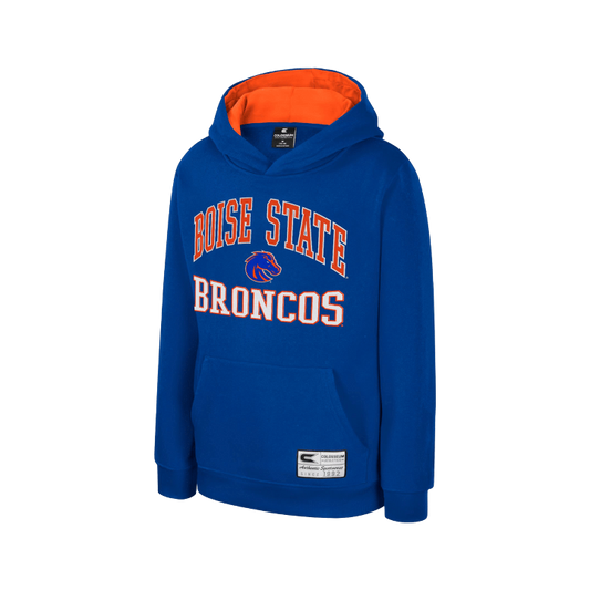 Boise State Broncos Youth Colosseum Embroidered Hoodie (Blue)
