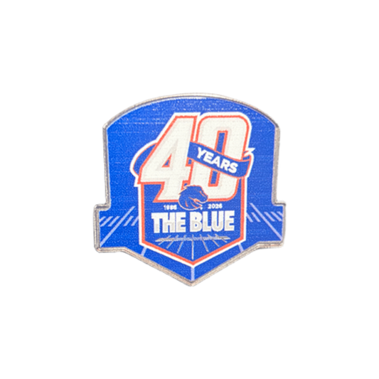 Boise State Broncos Aminco Blue Turf 40th Anniversary Pin