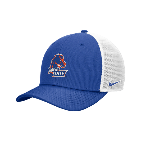 Boise State Broncos Nike Rise Fiesta Bowl 20th Anniversary Snapback Trucker Hat (Blue)