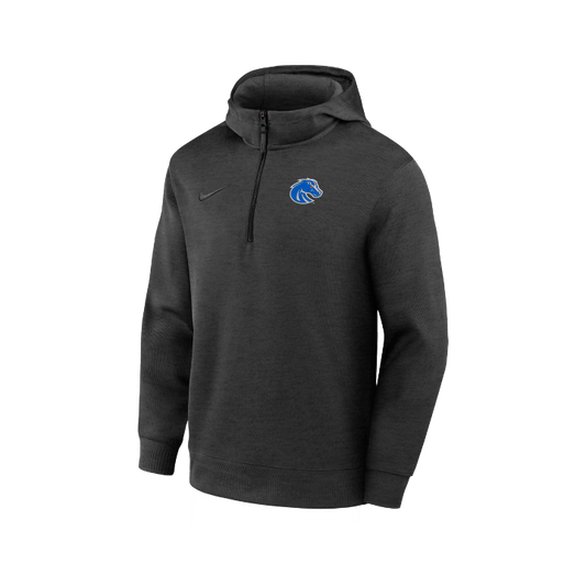 Boise State Broncos Men's Nike On-Field 1/4 Zip Hoodie (Black)